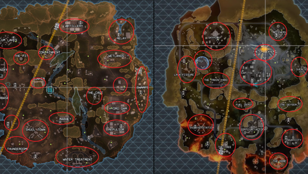 Apex Legends: le due mappe a confronto