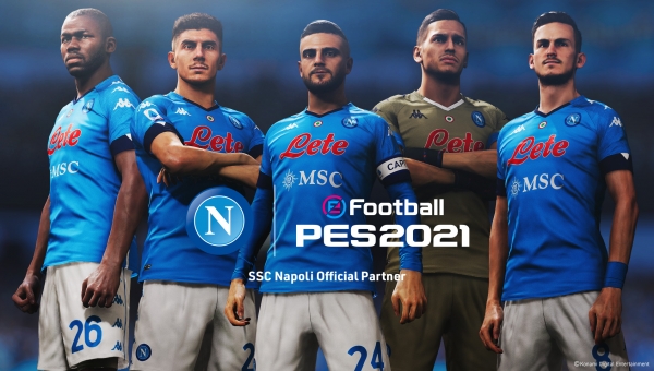 eFootball PES: Konami ha annunciato la partnership con il Napoli