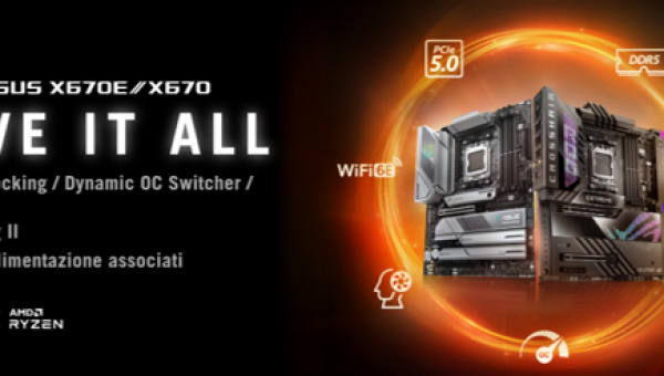 ASUS lancia cinque nuove serie di schede madri AMD X670