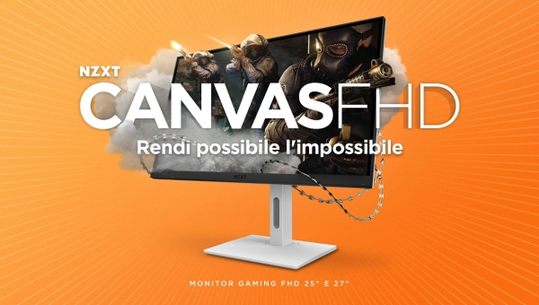 NZXT presenta i nuovi monitor da gaming Canvas FHD 27F e 25F