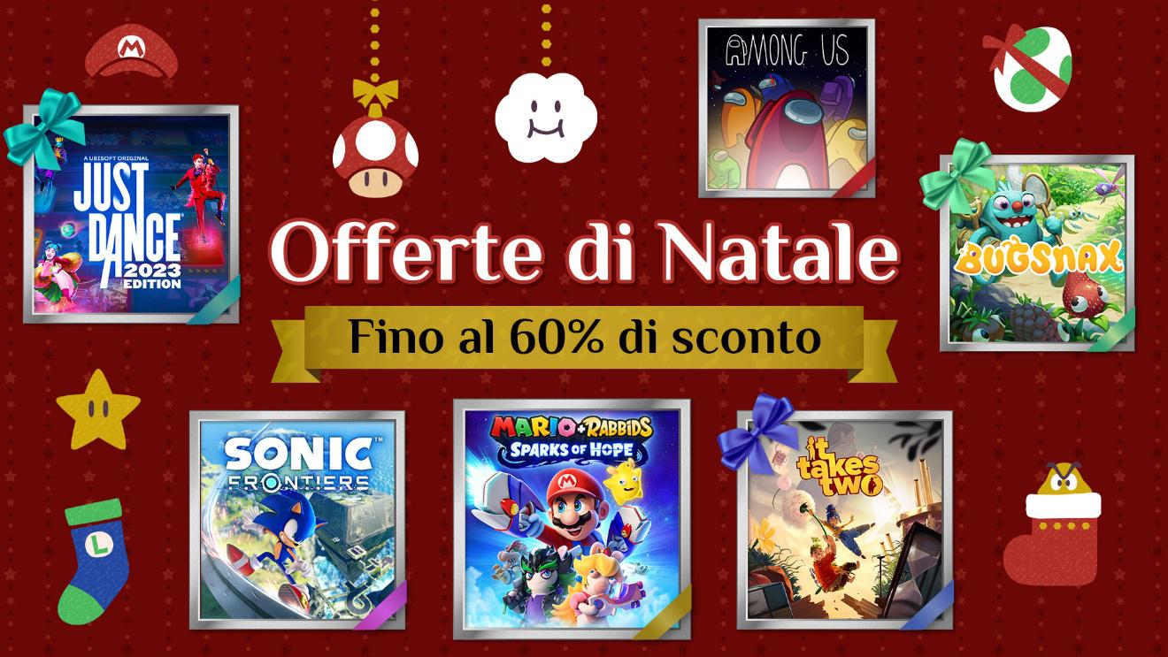 Oltre 1500 titoli per Nintendo Switch In sconto fino al 60% durante le offerte di natale al via da domani