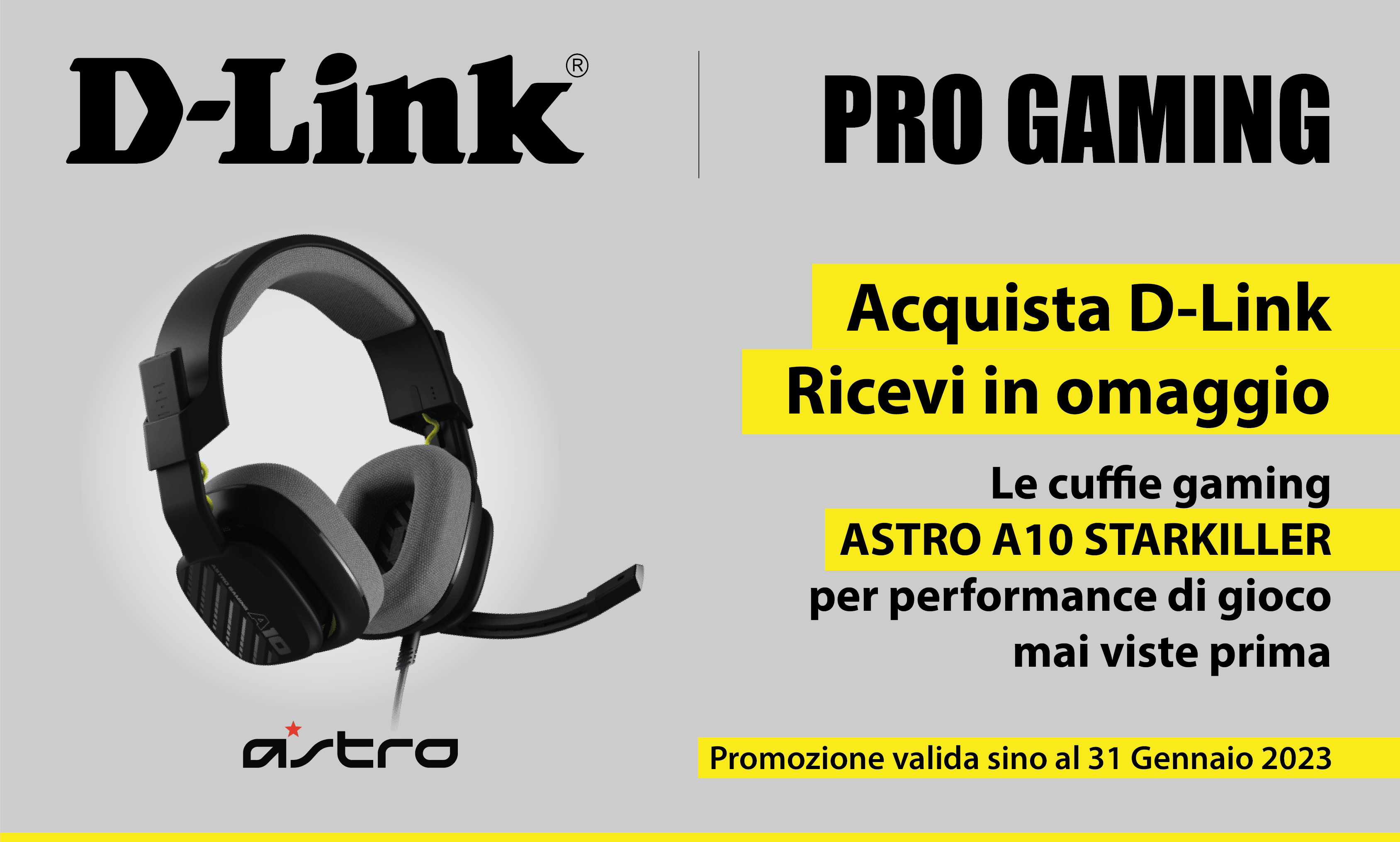 D-Link vi regala un paio di cuffie da gaming con la promozione DLink4Me
