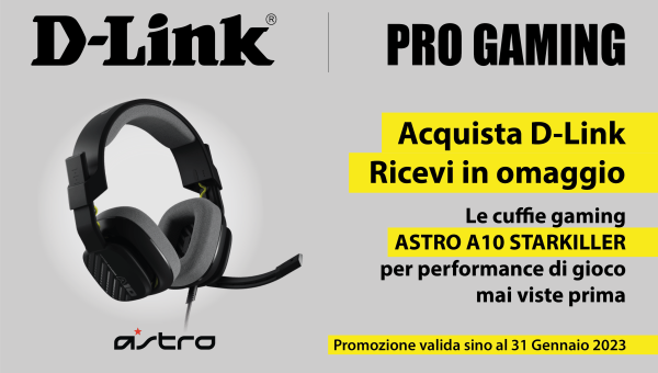 D-Link vi regala un paio di cuffie da gaming con la promozione DLink4Me