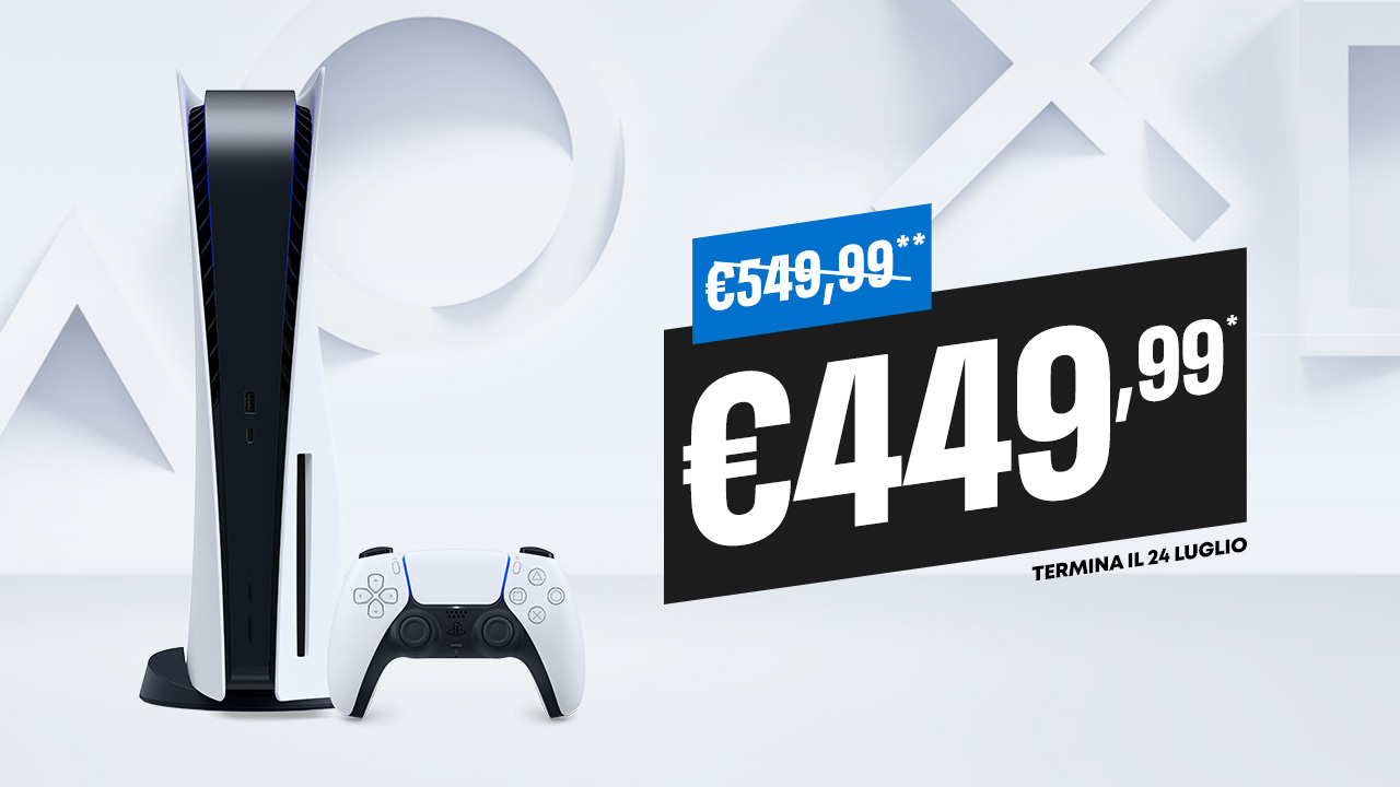 PlayStation 5 è scontata di €100 fino al 24 luglio
