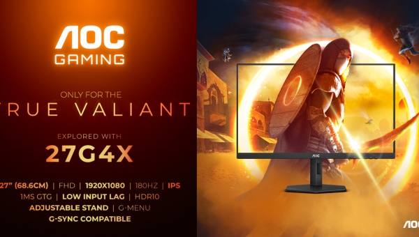 AOC GAMING 24G4X e 27G4X debuttano con 180 Hz e un nuovo design