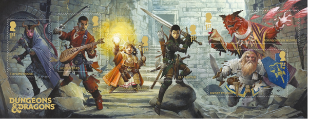 La Royal Mail festeggia i 50 anni di Dungeons &amp; Dragons