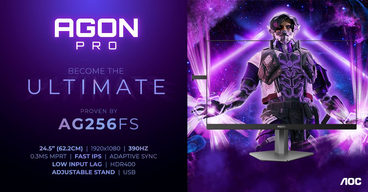 AGON: I modelli AG246FK da 540 Hz e AG256FS da 390 Hz aprono una nuova frontiera nel gaming