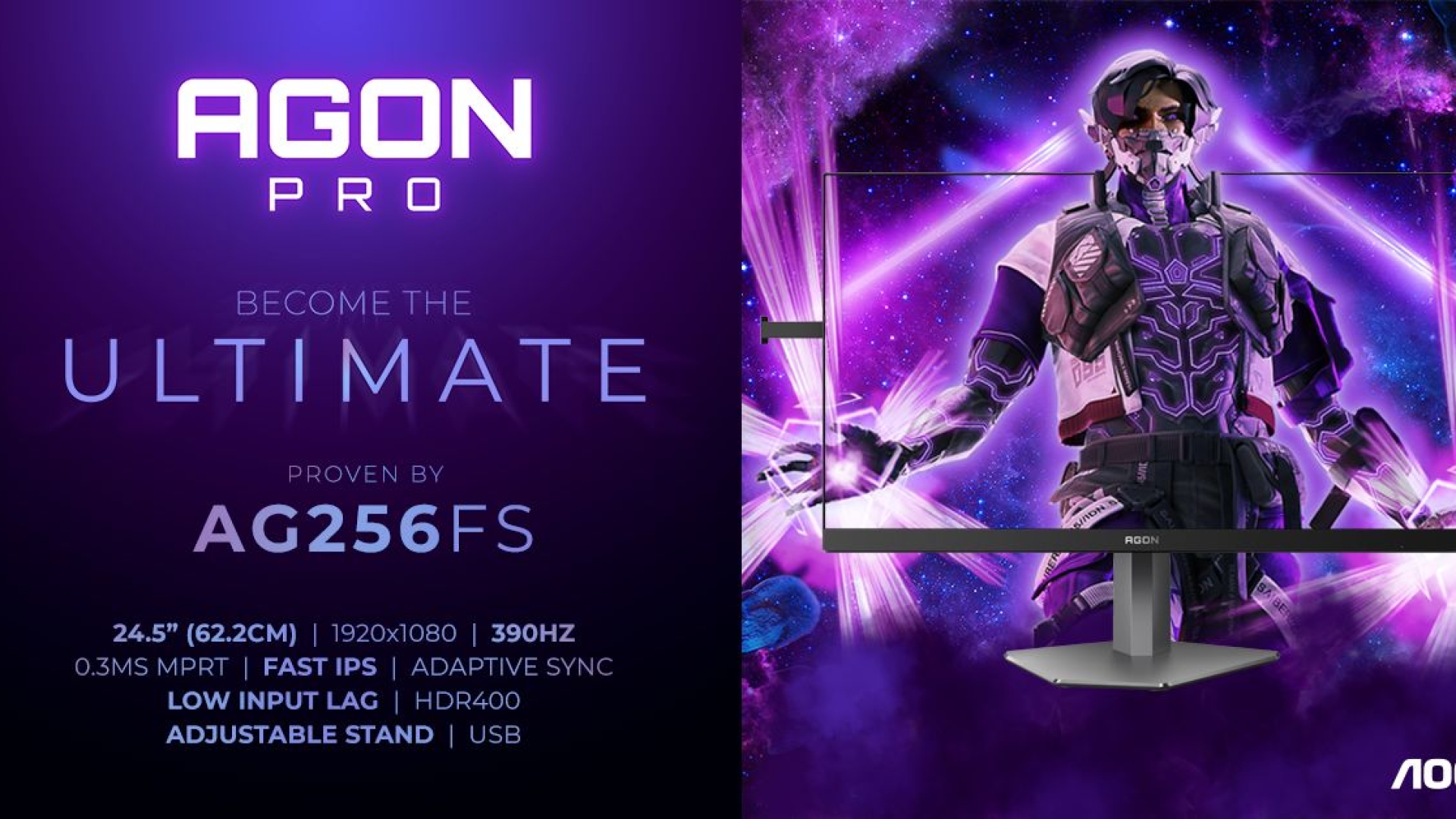 AGON: I modelli AG246FK da 540 Hz e AG256FS da 390 Hz aprono una nuova frontiera nel gaming