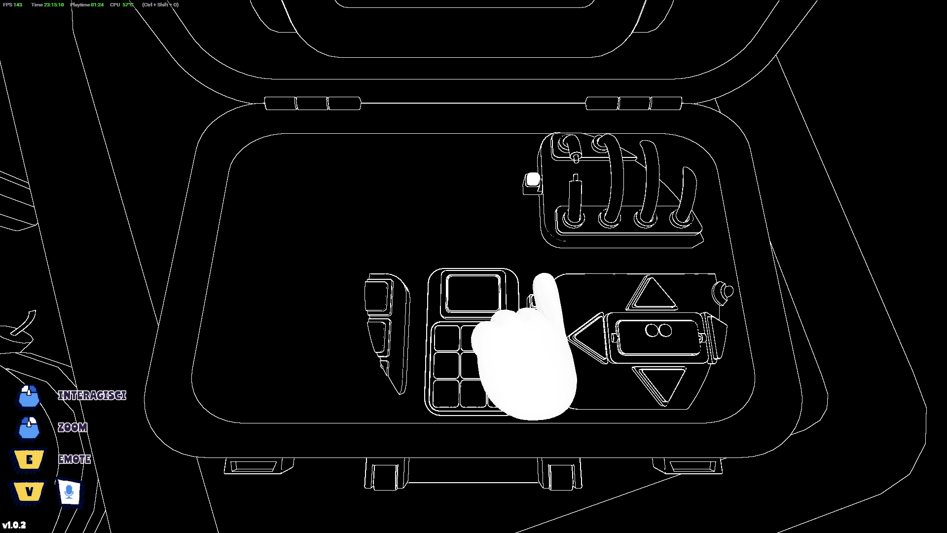 La vista della bomba del "Non Vedo"