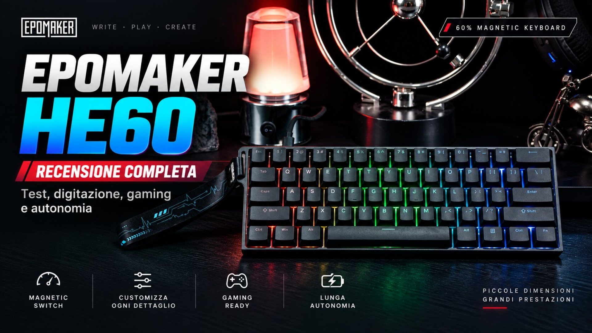 EPOMAKER HE60 recensione: 8000 Hz e Rapid Trigger alla prova