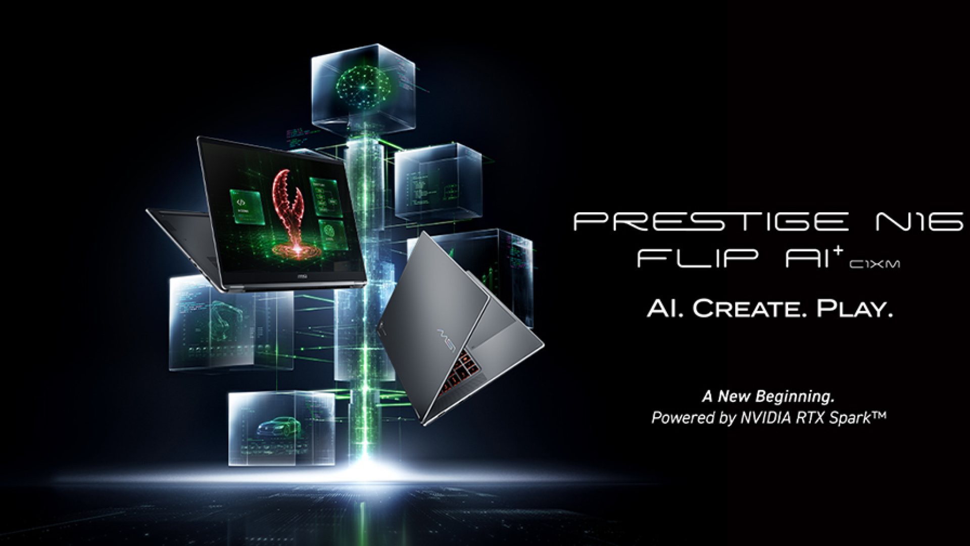 MSI Prestige N16 Flip AI+, il nuovo 2-in-1 con NVIDIA RTX Spark parte da 4.299 euro